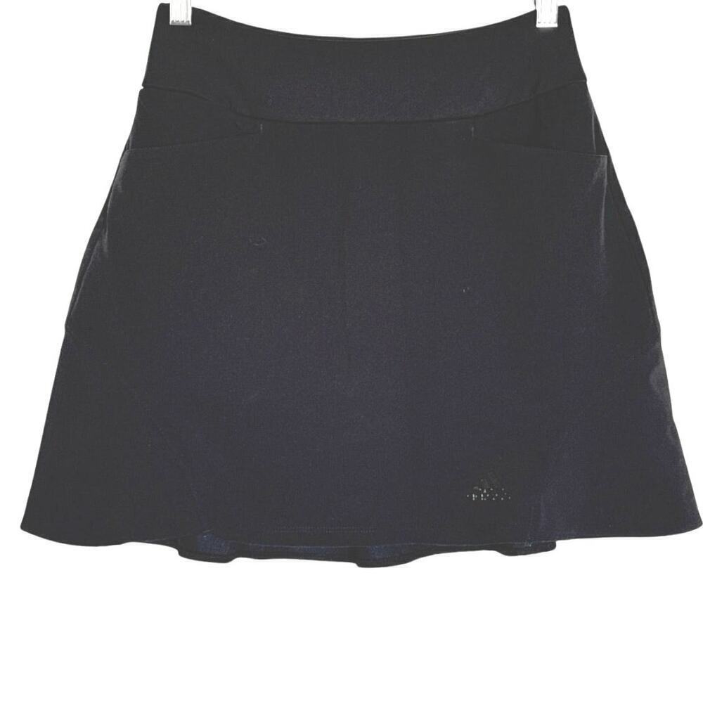 Adidas Women’s Golf Skort Skirt Solid Black Size XS